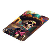 Dia de los Muertos Mariachi マグネット (左側)