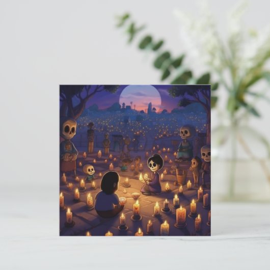 Dia de los Muertos "Marigold Meadows"墓地 招待状 (スタンド正面)