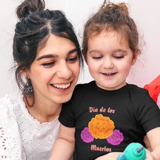 Día de los Muertos Marigold Trio  トドラーTシャツ