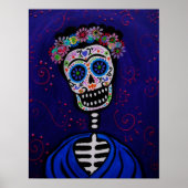 dia de los muertos mexican artist ポスター (正面)