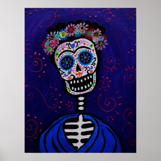 dia de los muertos mexican artist ポスター (正面)