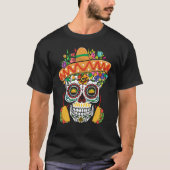 Dia De Los Muertos Mexico Taco Mexico Happy Cinco  Tシャツ (正面)