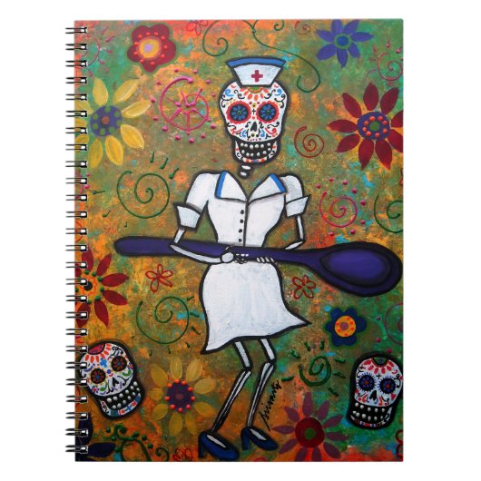 Dia de los Muertos NURSE Notebook ノートブック (正面)