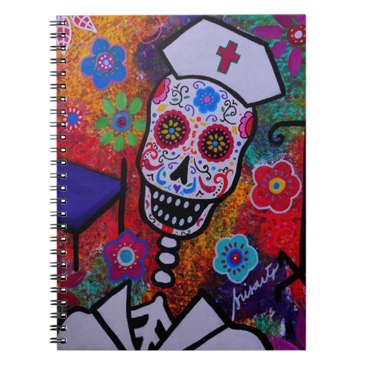 Dia de los Muertos NURSE Notebook ノートブック (正面)