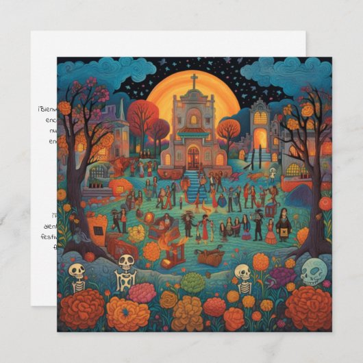 Dia de los Muertos、Serenity Under Moonlight 招待状 (正面/裏面)