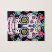 Dia de los Muertos Skull ジグソーパズル (横)