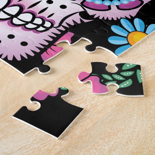 Dia de los Muertos Skull ジグソーパズル (側面)