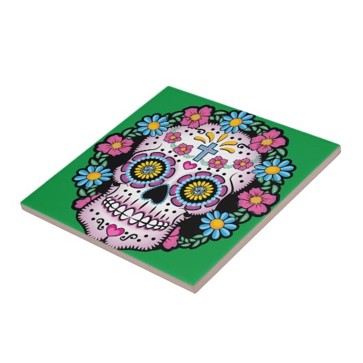 Dia de los Muertos Skull タイル (側面)
