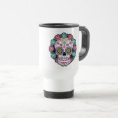 Dia de los Muertos Skull トラベルマグ (正面右)