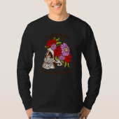 Dia De Los Muertos Skull Mask Roses Premium Tシャツ (正面)