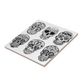 Dia de los Muertos Skulls (死者の日) タイル (側面)