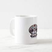 Dia De Los Muertos SlothアクティブTシャツ コーヒーマグカップ (正面左)