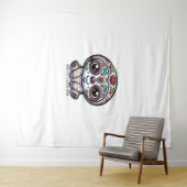 Dia De Los Muertos SlothアクティブTシャツ タペストリー (インサイチュ(横))