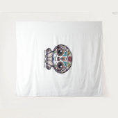Dia De Los Muertos SlothアクティブTシャツ タペストリー (正面(横))