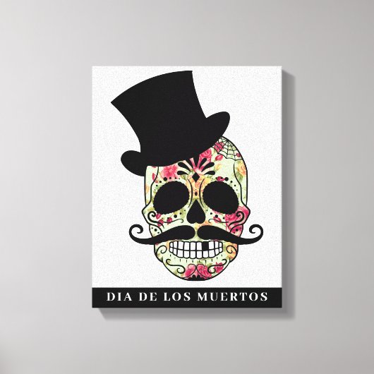 DIA DE LOS MUERTOS Stretched Canvas Print キャンバスプリント (正面)