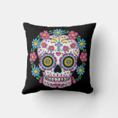 Dia de los Muertos Sugarのスカル クッション (裏面)