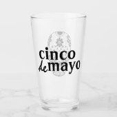 Dia de los Muertos Sugarのスカル タンブラーグラス (正面)