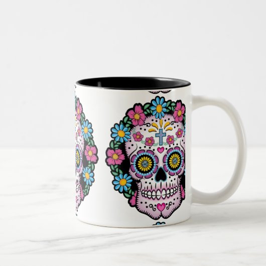 Dia de los Muertos Sugarのスカル ツートーンマグカップ (右)
