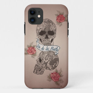 Dia De Los Muertos Sugarのスカル iPhone 11 ケース