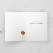 Dia de los Muertos Sugarスカル、フラワーズエンエスパニョール カード (内部)