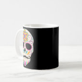 Dia De Los Muertos Sugar Skull Spanish Day Of Dead コーヒーマグカップ (正面左)