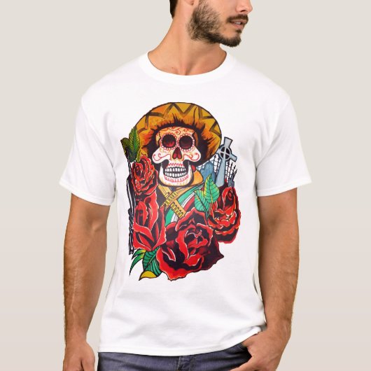 dia de los muertos tシャツ (正面)