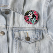 Dia De Los Muertos Tattooのフラッシュ 缶バッジ (インサイチュ)