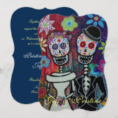 DIA DE LOS MUERTOS TE 結婚 AMO's 招待状 (正面/裏面)