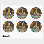 Dia de Los Muertos Thank You PV-190130 ラウンドシール (シート)