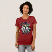 DIA DE LOS MUERTOS TRES CALAVERA Tシャツ (正面フル)