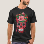 Dia De Los Muertos Valentines Day Tシャツ (正面)