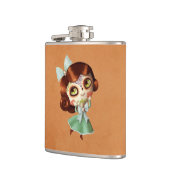 Dia de Los Muertos Vintageの人形 フラスク (左)