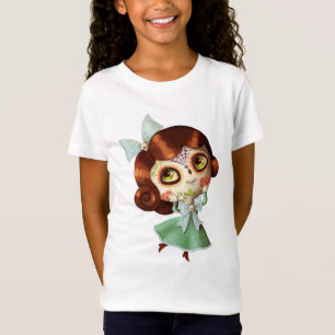 Dia de Los Muertos Vintageの人形 Tシャツ