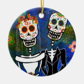 DIA DE LOS MUERTOS WEDDING セラミックオーナメント (正面)