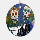 DIA DE LOS MUERTOS WEDDING セラミックオーナメント (左)