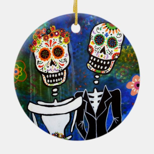 DIA DE LOS MUERTOS WEDDING セラミックオーナメント (裏面)