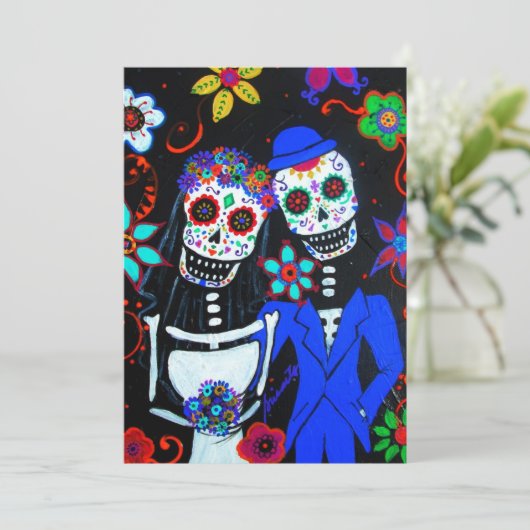 DIA DE LOS MUERTOS WEDDING 招待状 (スタンド正面)