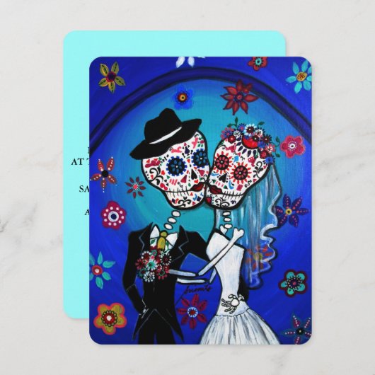DIA DE LOS MUERTOS WEDDING 招待状 (正面/裏面)