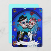 DIA DE LOS MUERTOS WEDDING 招待状 (正面/裏面)