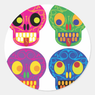 Dia de los todos los muertos ラウンドシール