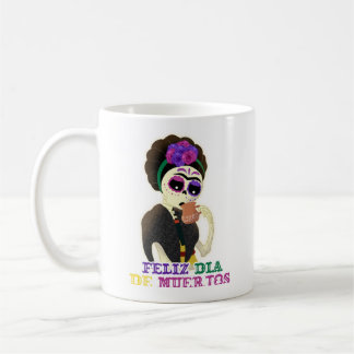 Día de muerto frida kahlo mug コーヒーマグカップ