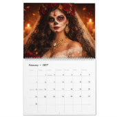 Día de Muertos Calendar 2026 カレンダー (2月 2027)