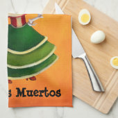 Dia de Muertos Mexicanの失敗の死 キッチンタオル (四つ折り)