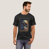 Dia De Muertos Mother Earth Dead Women Floral Suga Tシャツ (正面フル)
