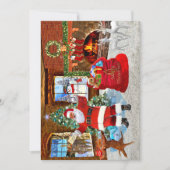 Día de Navidad con Papá Noel 招待状 (正面)