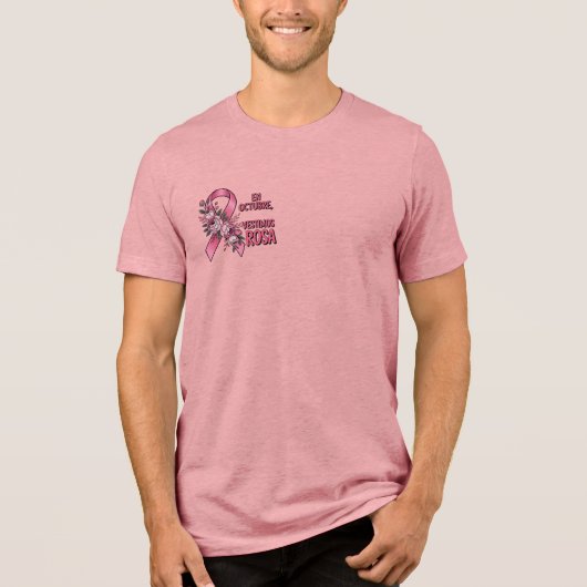 Día internacional del Cáncer de Mama トライブレンドＴシャツ (正面)