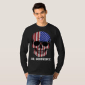 Dia Los Muertos Skull America Tシャツ (正面フル)