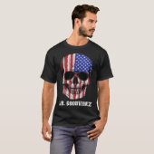 Dia Los Muertos Skull America Tシャツ (正面フル)