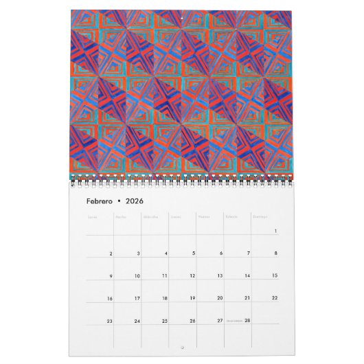 Día tras día カレンダー (2月 2026)