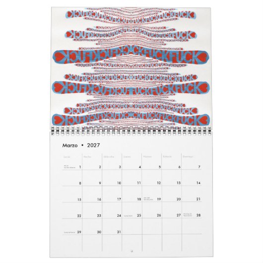 Día tras día カレンダー (3月 2027)